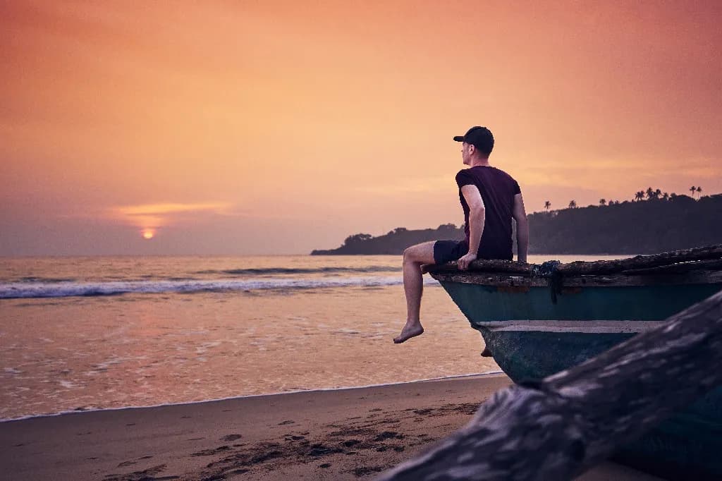 Beach Relaxation and Departure